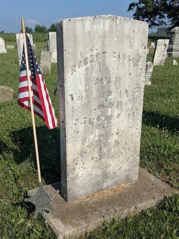 Robert Carson's grave.