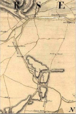 Map Showing Somerset Courthouse